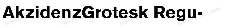 AkzidenzGrotesk Regu字体转换